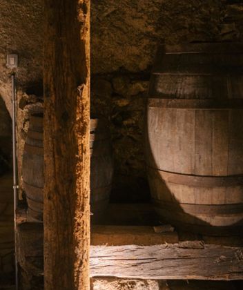 In a cellar